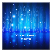 futuristic style invitation