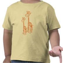 Fuzzy Giraffe's T-Shirt for Toddlers