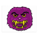 Fuzzy Monster Art Post Cards