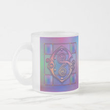 G Initial "Blue Rain Glass" Mugs Cups Steins