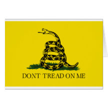 Gadsden Flag, Don't Tread On Me Cards