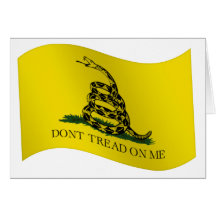 Gadsden Flag, Don't Tread On Me Greeting Cards