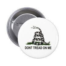 Gadsden Flag Snake Buttons