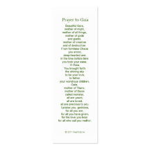 Gaia Prayer Card Business Card Template