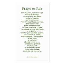Gaia Prayer Card Business Card Templates