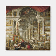 Gallery with Views of Modern Rome, 1759 Magnet