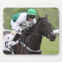 Galloping Race Horse Mouse Pad