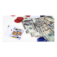 Gambling030709-2 copy personalized photo card