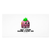 Game Face Punk (Retro Avatar) Personalized Photo Card