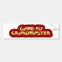 GAME-FU GRANDMASTER BUMPER STICKER