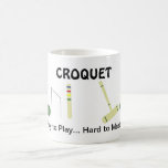 Game of Croquet with Saying Coffee Mug