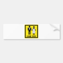 game over couple bumper sticker