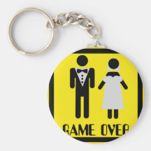 game over couple key chains
