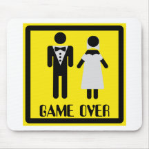game over couple mouse pad