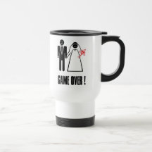Game Over! Engagement Wedding Honeymoon Travel Mug