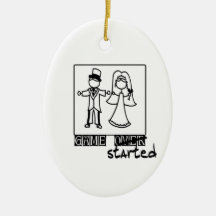 game over game started wedding t-shirt christmas ornament
