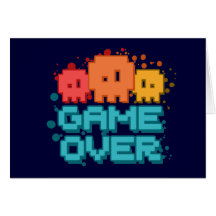 Game Over Greeting Card