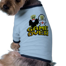 Game over marriage (8-bit) pet shirt