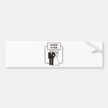 Game Over Marriage Bumper Stickers