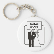 Game Over Marriage Keychain