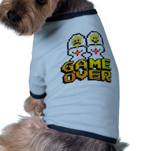 Game Over Marriage (Lesbian, 8-bit) Doggie Tee