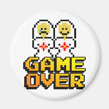 Game Over Marriage (Lesbian, 8-bit) Magnet