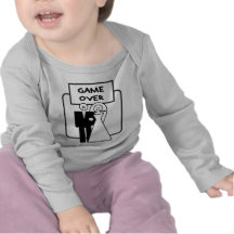 "Game Over" marriage Tee Shirts