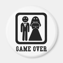 Game Over Refrigerator Magnet