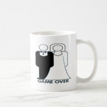 Game Over Wedding Marriage Couple Mug
