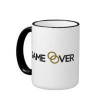 Game over Wedding rings Coffee Mugs
