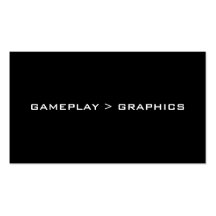 Gameplay > Graphics. Black White. Business Cards