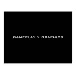 Gameplay > Graphics. Black White. Post Cards