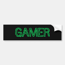 Gamer bumper sticker