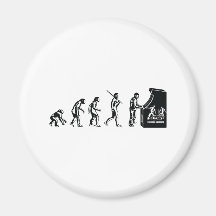 Gamer Evolution - Game Video Games Arcade Geek Fridge Magnet