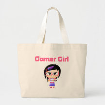 Gamer Girl Cutie Patootie Canvas Bags