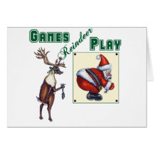 Games Reindeer Play Card