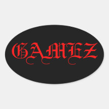 GAMEZ OVAL STICKER