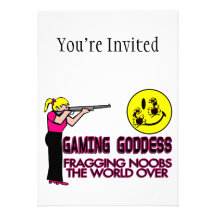 Gaming Goddess FPS Personalized Invitation