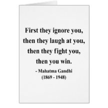 Gandhi Quote 5a Greeting Card