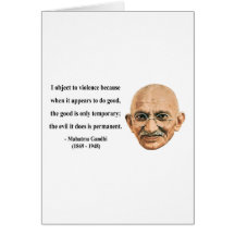 Gandhi Quote 9b Greeting Card