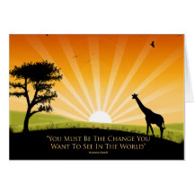 Gandhi Quote Card
