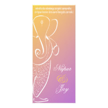 Ganesha Wedding Invite :: Raspberry