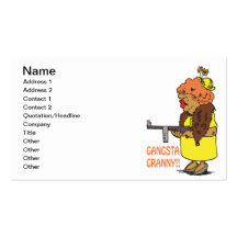 Gangsta Granny Business Card Template