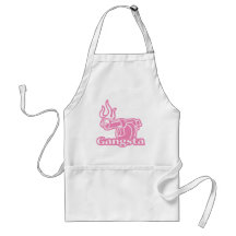Gangsta - Pink Gangster Gun Apron
