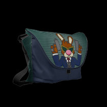 Gangster Bunny Messenger Bag messenger bags