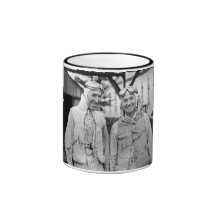 Gar Wood and Orlin Johnson - Vintage "Autographed" Coffee Mugs