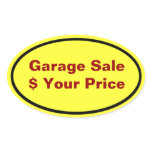 Garage Sale And Yard Sale Price Labels Sticker