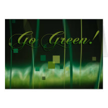 Garden at Night (go green) Card