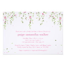 Garden Blooms Bridal Shower Invitation