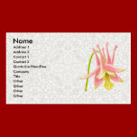 Garden Columbine Profile Card business cards